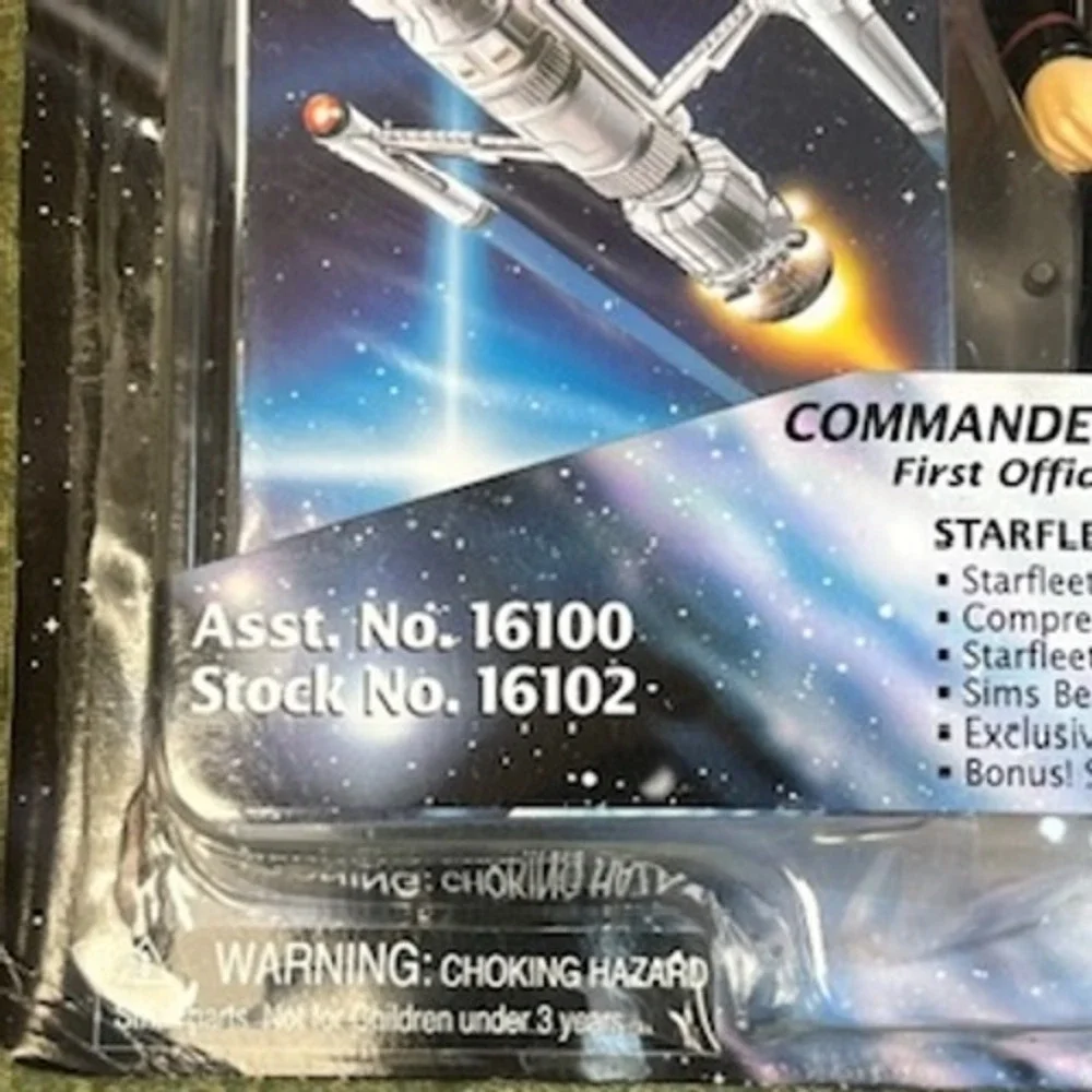 Star Trek First Contact William T Riker Playmates Figure‎ 16102 1996 NEW